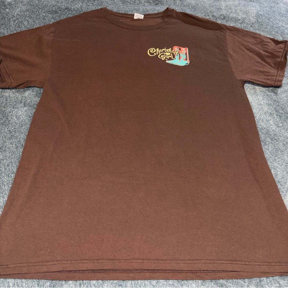 NWOT Cherished Girl Short Sleeve Tee in Brown Size Medium